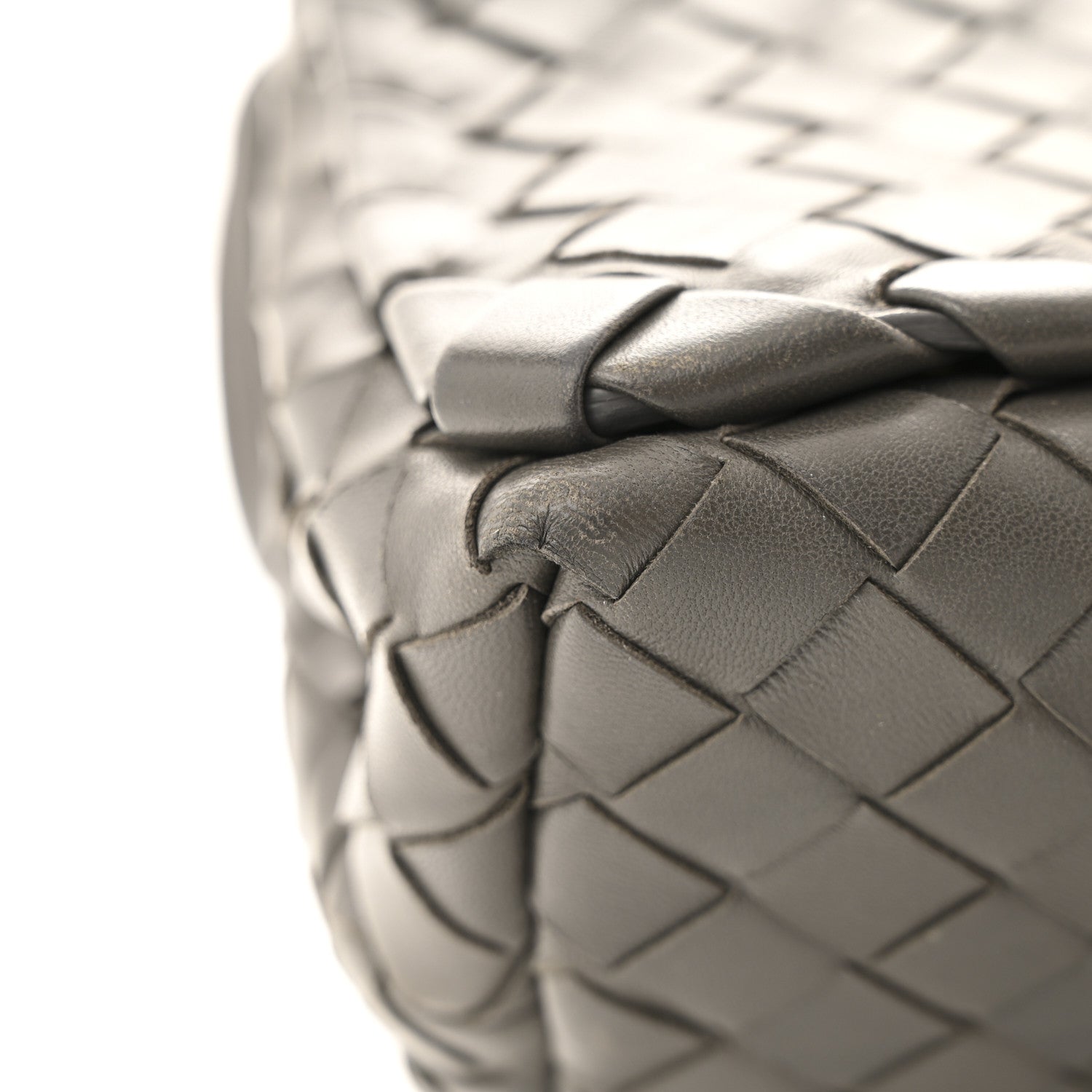 Bottega Veneta Nappa Intrecciato Crossbody Messenger Flap Light Grey 12 of 16