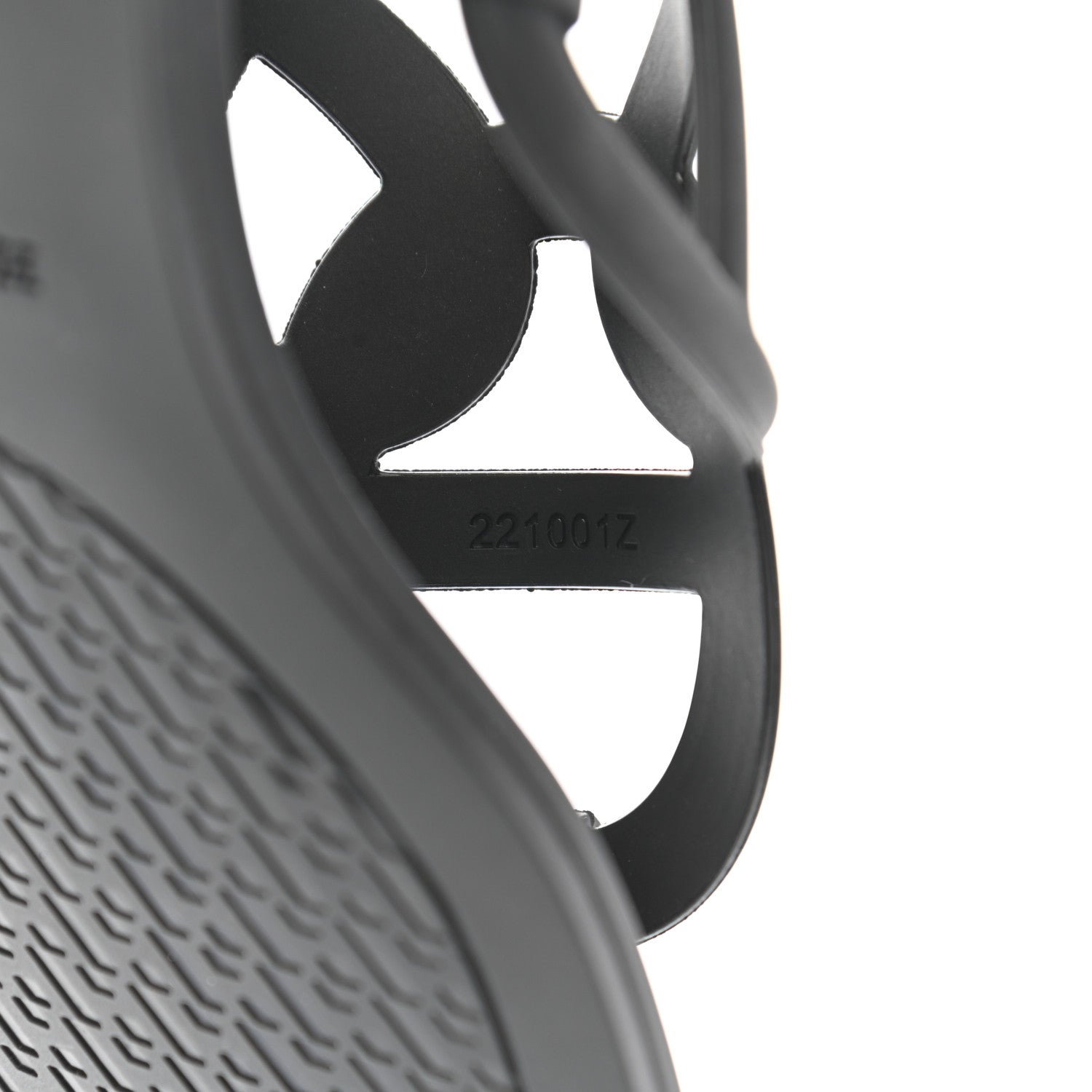 Hermes Rubber Womens Egerie Sandals 37 Black 8 of 9