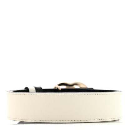 Gucci Guccissima Double G Reversible Belt 75 30 Black White 4 of 8