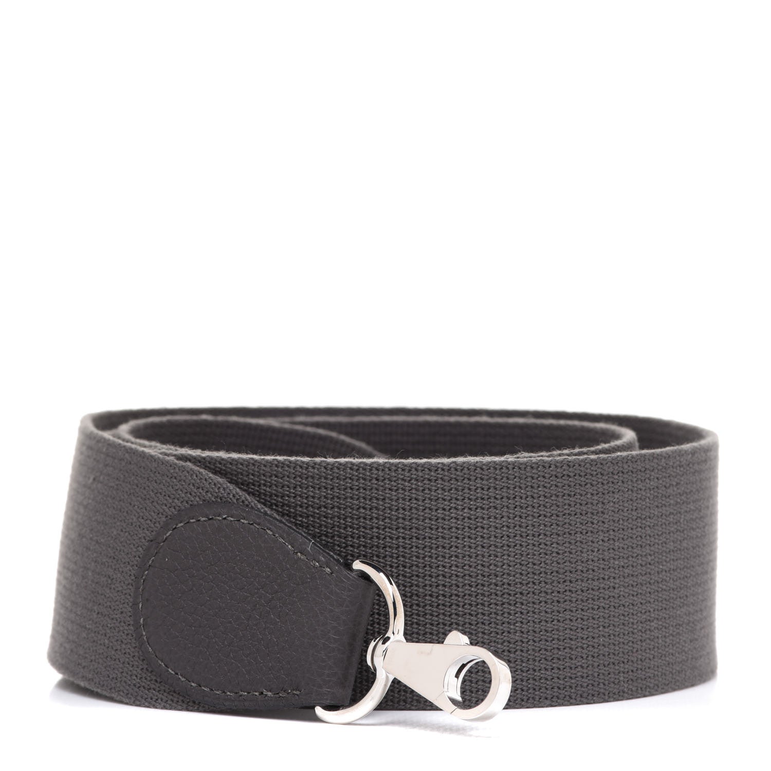 Hermes Toile Taurillon Clemence Shoulder Strap Graphite 1 of 5