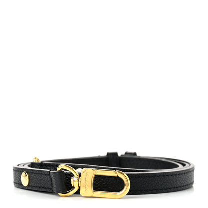 Louis Vuitton Calfskin 16mm Adjustable Shoulder Strap Black 1 of 4