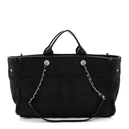 Chanel Canvas Large Double Face Shopping Tote Black 1 of 10