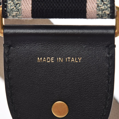 Christian Dior Canvas Embroidered Shoulder Strap Rose Multicolor 3 of 5