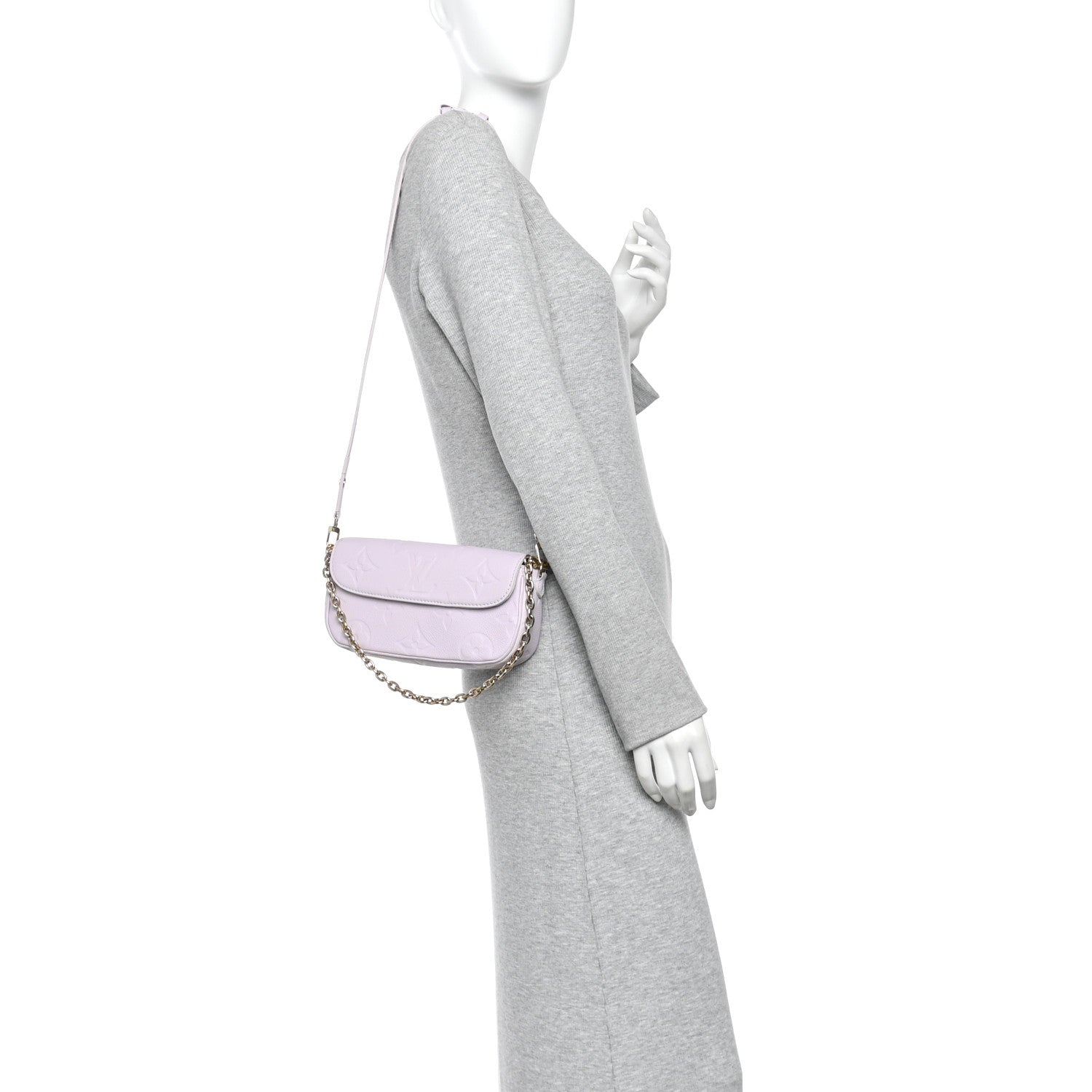 Louis Vuitton Empreinte Monogram Giant Ivy Wallet On Chain Misty Lilac 2 of 13