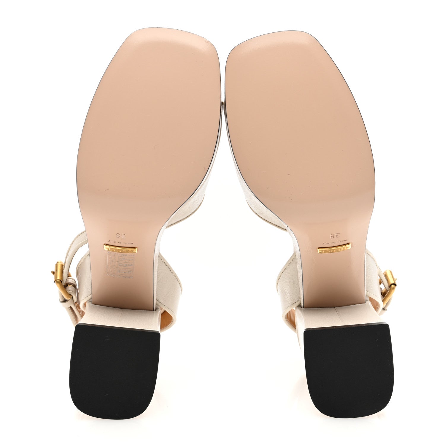 Gucci Quentin Granada Kid Horsebit 25/60mm Platform Sandals 38 Mystic White 5 of 8