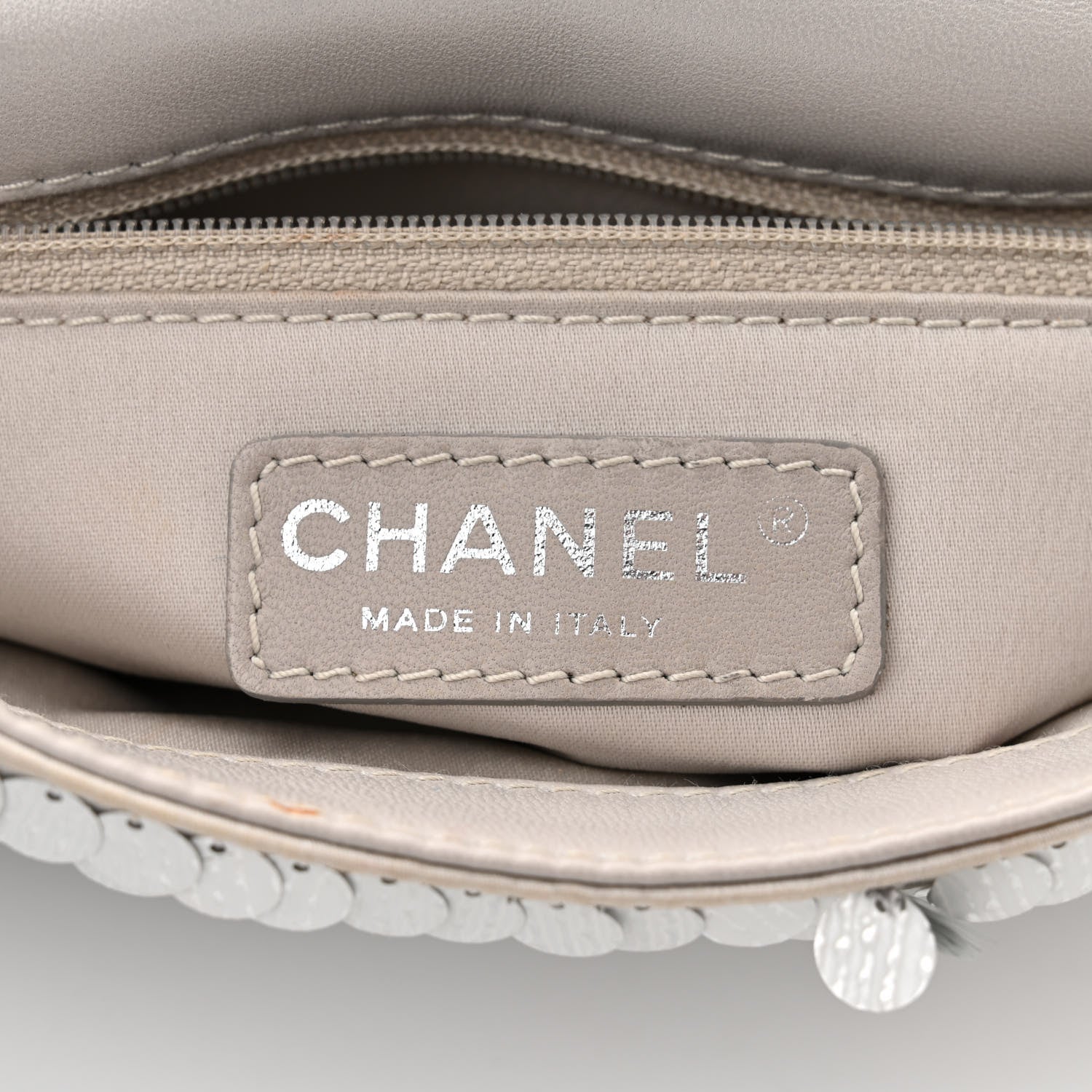 Chanel Sequin Paillette Small Flap Grey 6 of 11