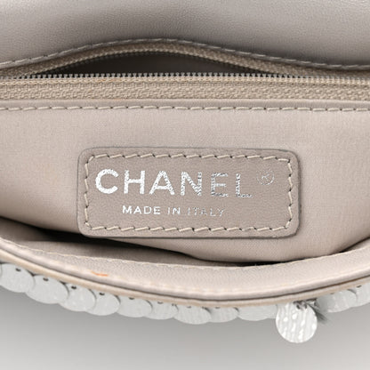 Chanel Sequin Paillette Small Flap Grey 6 of 11