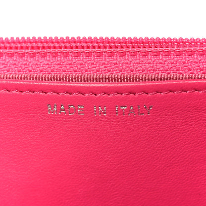 Chanel Lambskin Quilted Wallet On Chain WOC Dark Pink 7 of 13