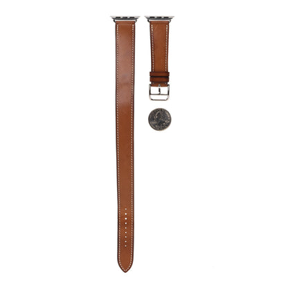 Hermes Barenia 40mm Apple Watch Double Tour Band Fauve 2 of 14