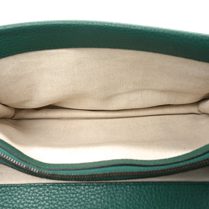 Gucci Pebbled Calfskin Small Dionysus Shoulder Bag Emerald 5 of 10