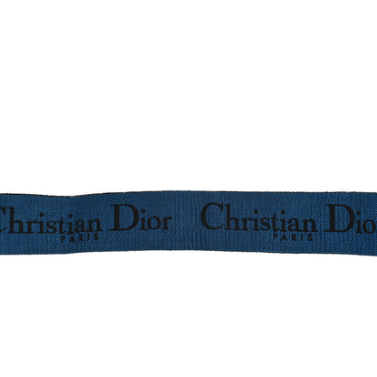 Christian Dior Canvas Embroidered Book Shoulder Strap Blue Multicolor 6 of 13