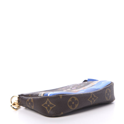 Louis Vuitton Monogram 2019 Christmas Animation Mini Venice Pochette Accessories Blue 3 of 7