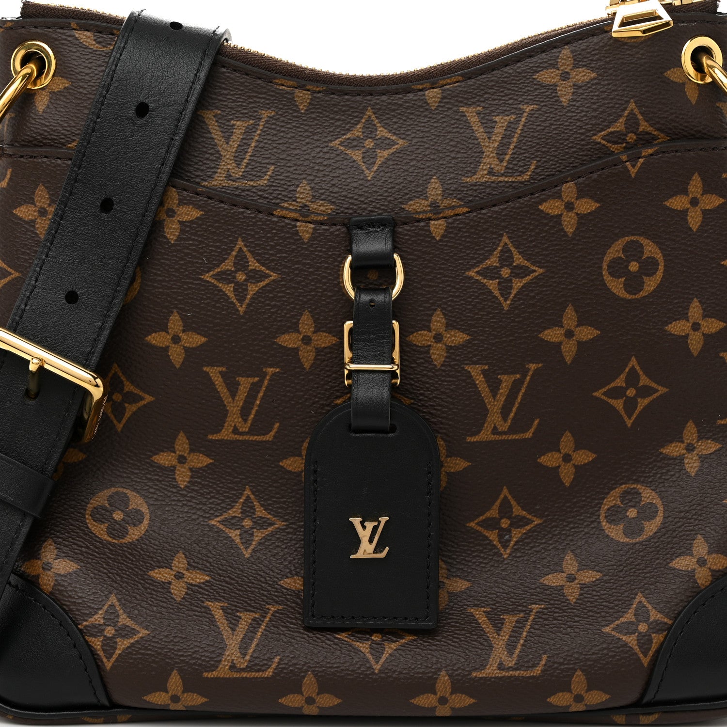 Louis Vuitton Monogram Odeon PM Black 6 of 10
