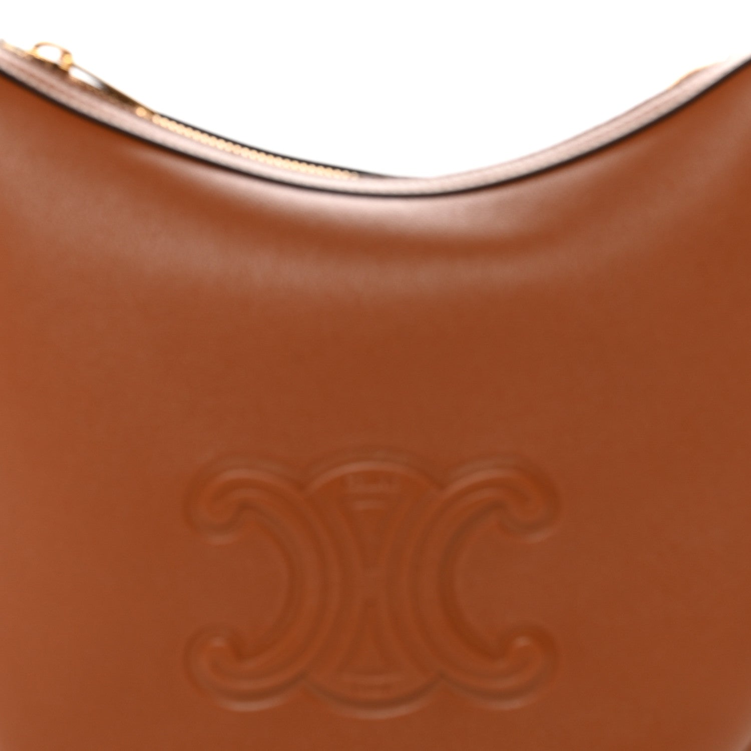 Celine Supple Calfskin Small Triomphe Heloise Shoulder Bag Tan 8 of 10