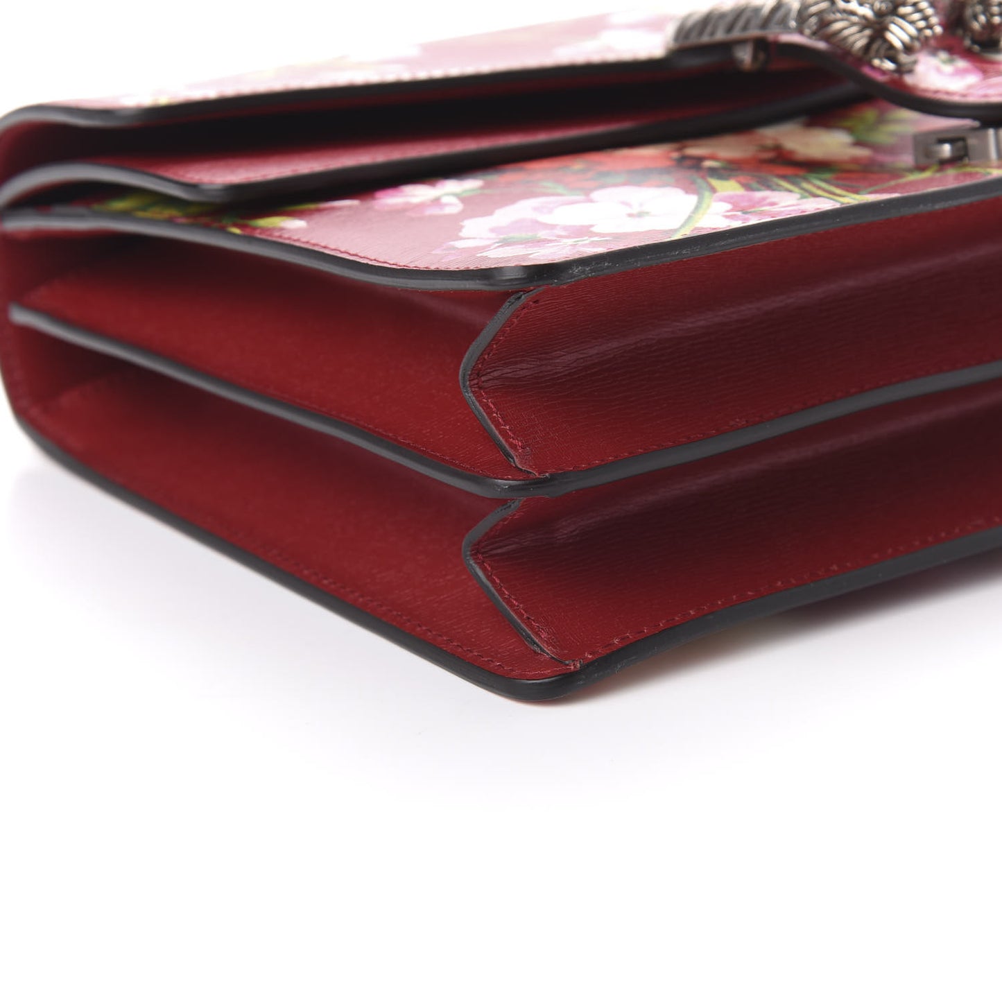Calfskin Blooms Print Medium Dionysus Shoulder Bag Romantic Cherry Multicolor