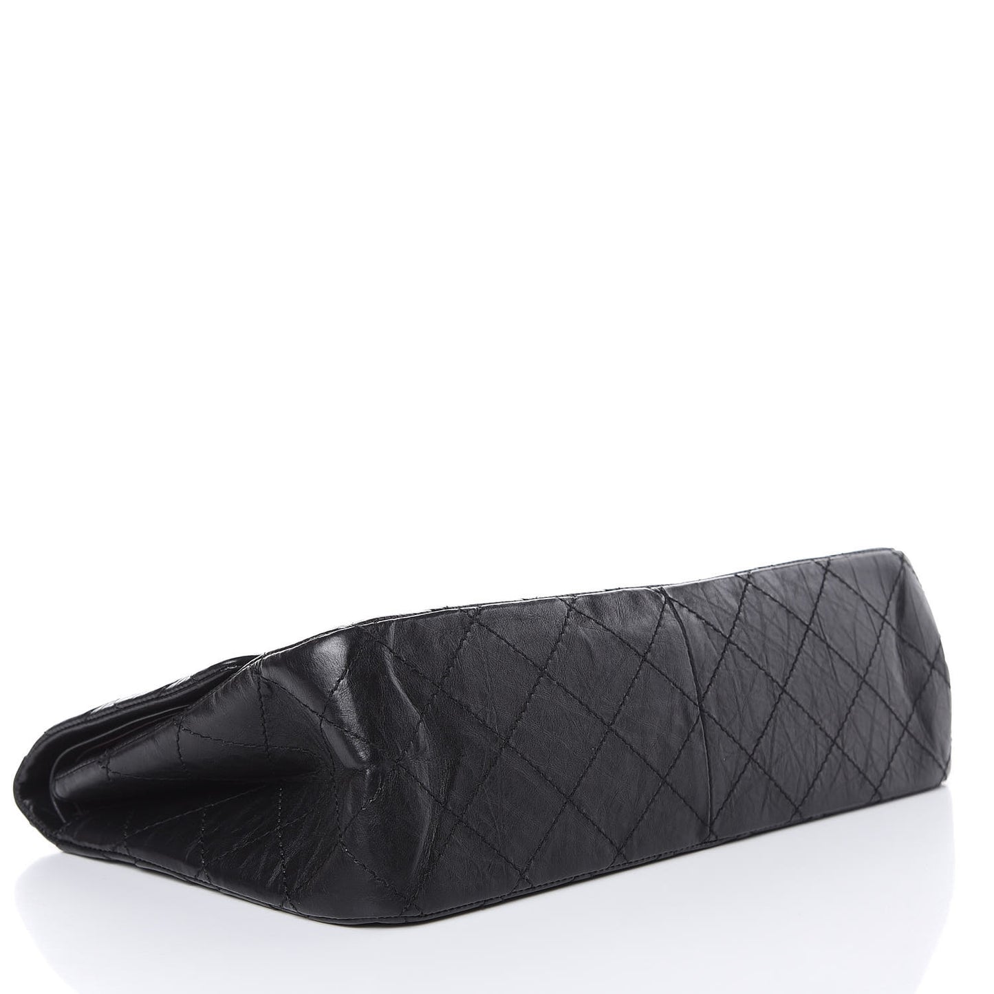 Aged Calfskin Quilted 2.55 Reissue 227 Flap Black