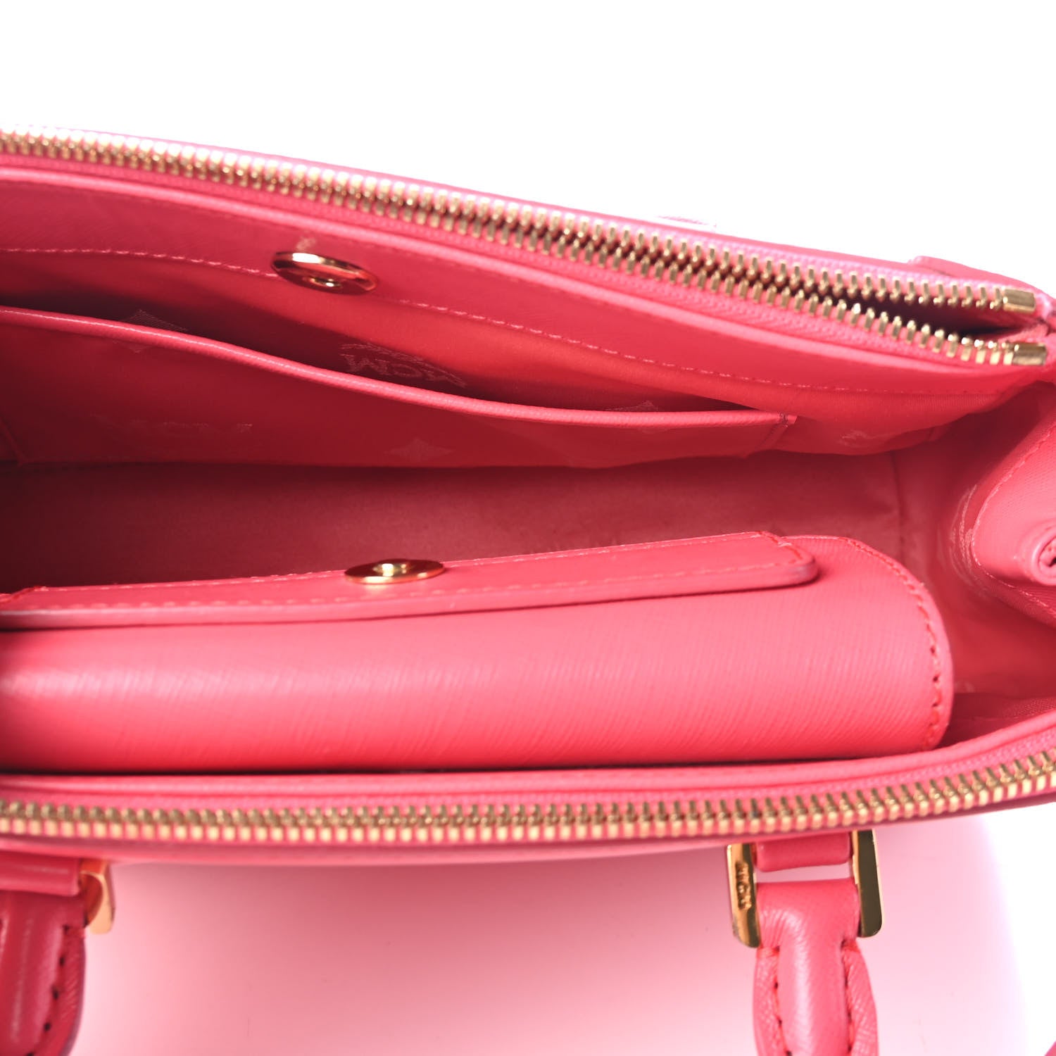 MCM Saffiano Nuovo Tote Pink 4 of 5