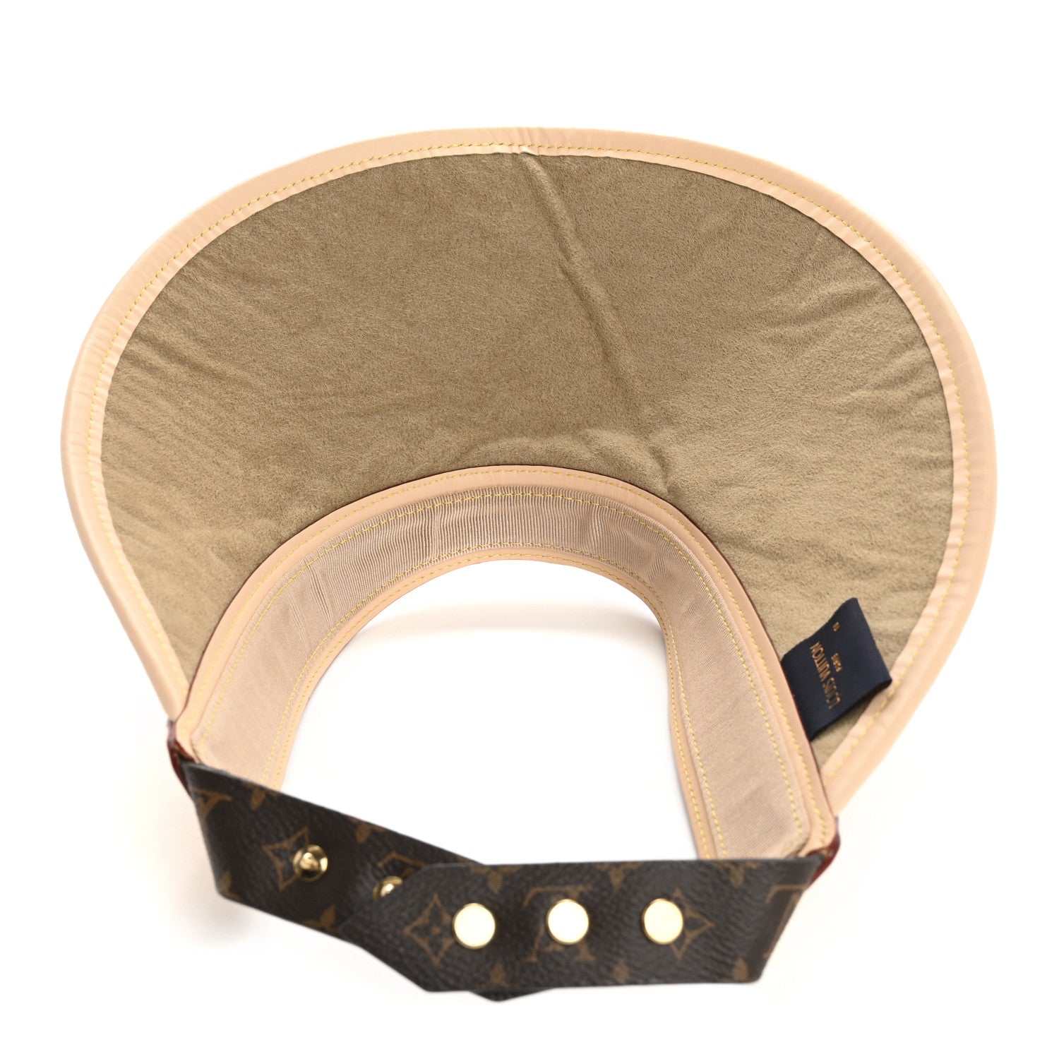 Louis Vuitton Calfskin Raffia Monogram Strawgram Visor Natural 7 of 10