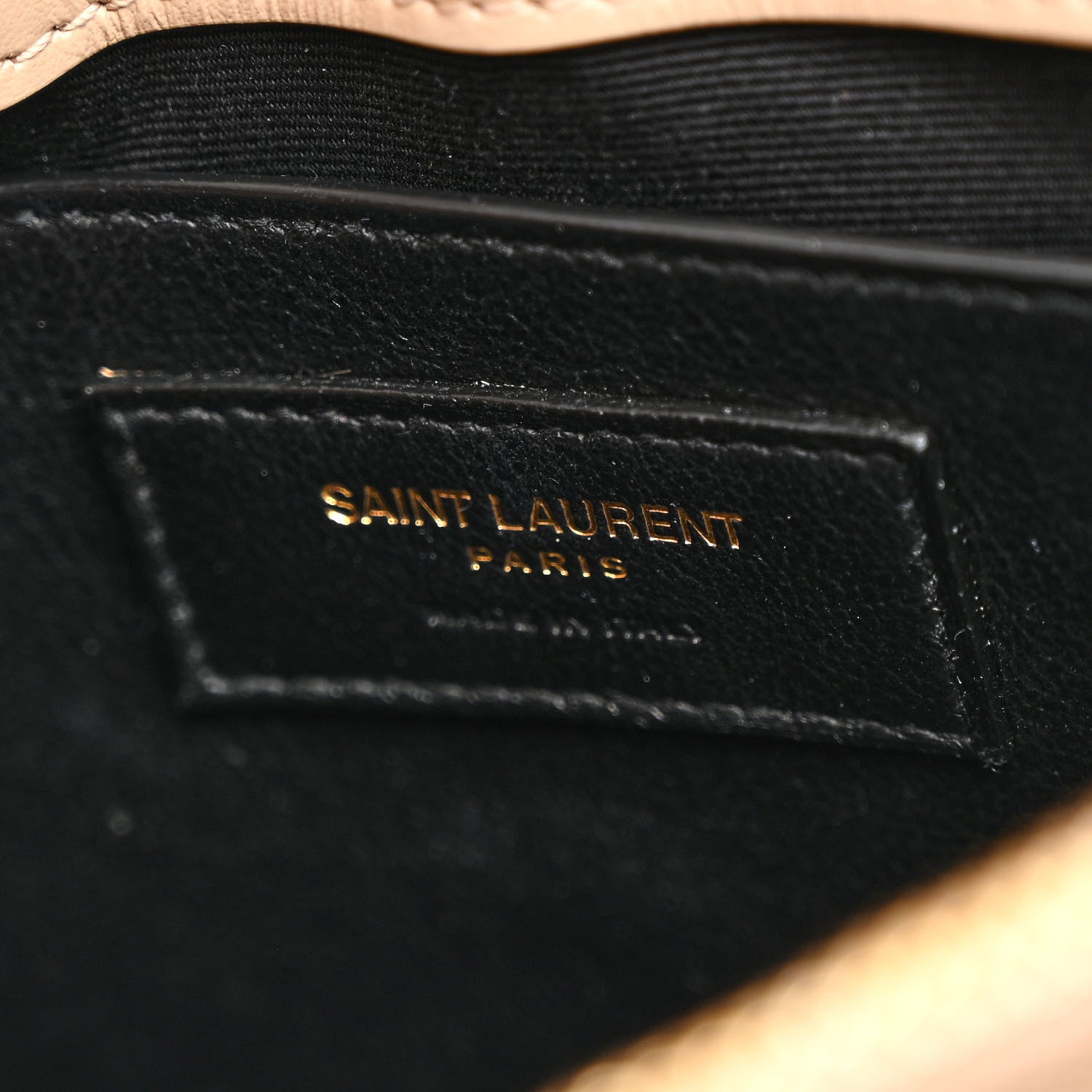 Saint Laurent Calfskin Y Quilted Monogram Small Loulou Chain Satchel Dark Beige 6 of 10