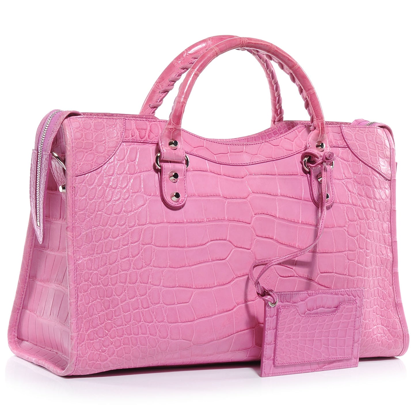 Crocodile Classic Silver Hardware City Bubblegum