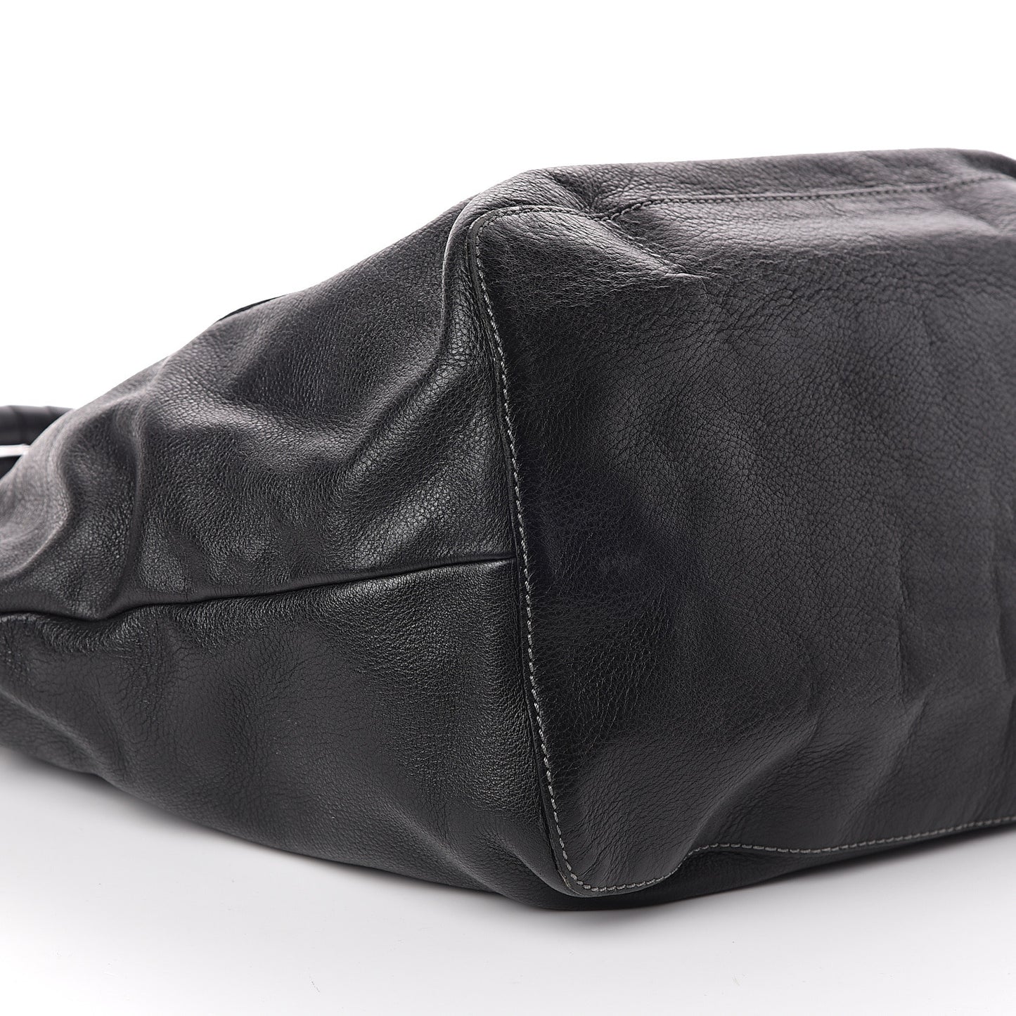 Calfskin Large New Marcie Tote Black