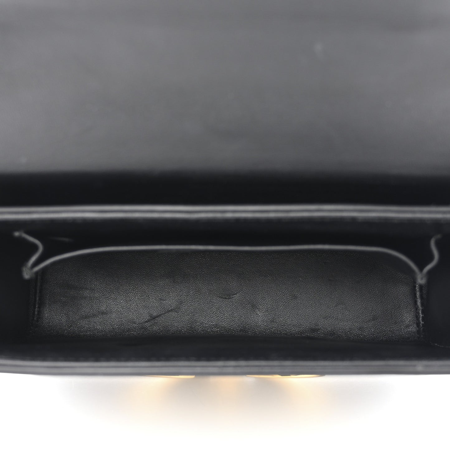 Crackled Lambskin 30 Montaigne Box Bag Black