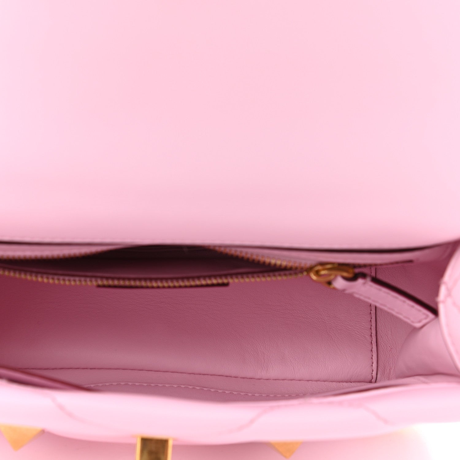 Valentino Garavani Nappa Medium Roman Stud Shoulder Bag Pink Borealis 5 of 10