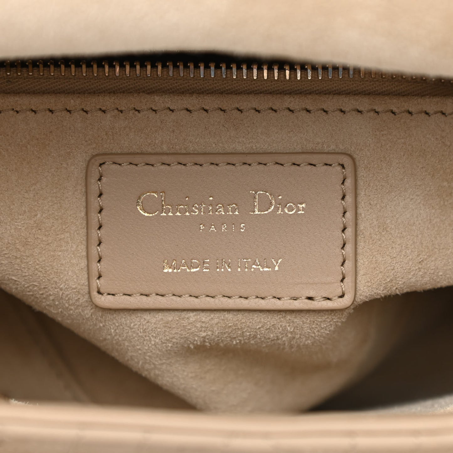 Lambskin Cannage Small My ABCDior Lady Dior Beige