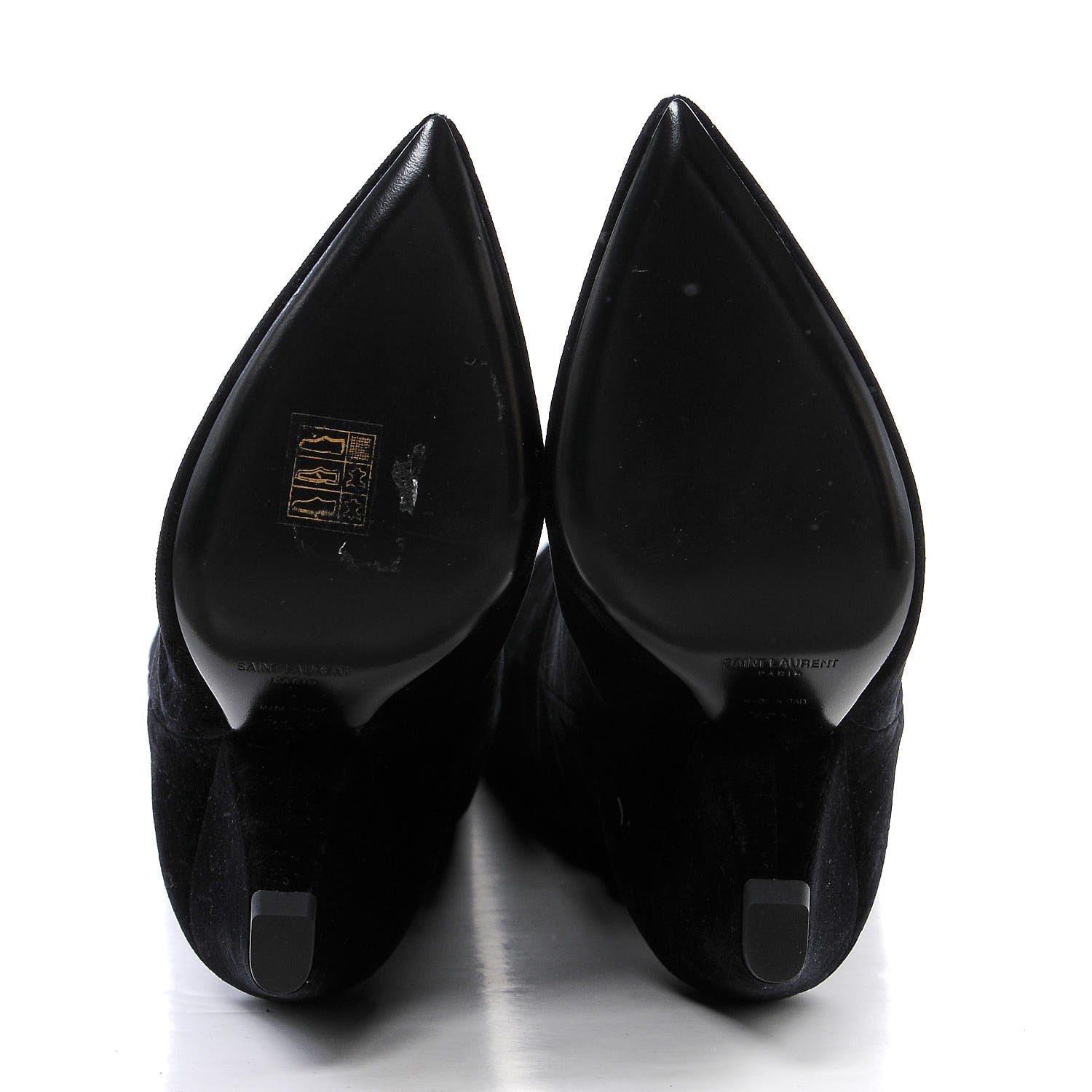 Saint Laurent Velvet Niki 105 Thigh High Boots 39.5 Black 5 of 6