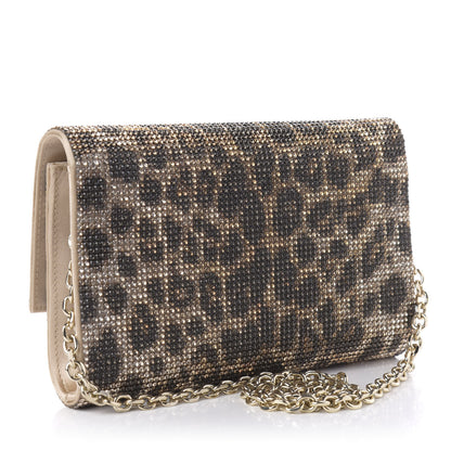 Judith Leiber Swarovski Crystal Fizzoni Leopard Clutch Champagne Multicolor 3 of 11