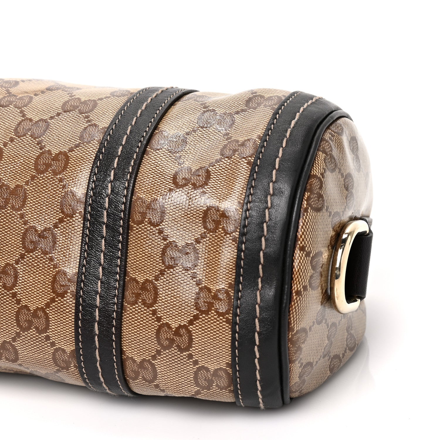 Gucci Crystal Monogram Duchessa Small Boston Bag Brown 8 of 9