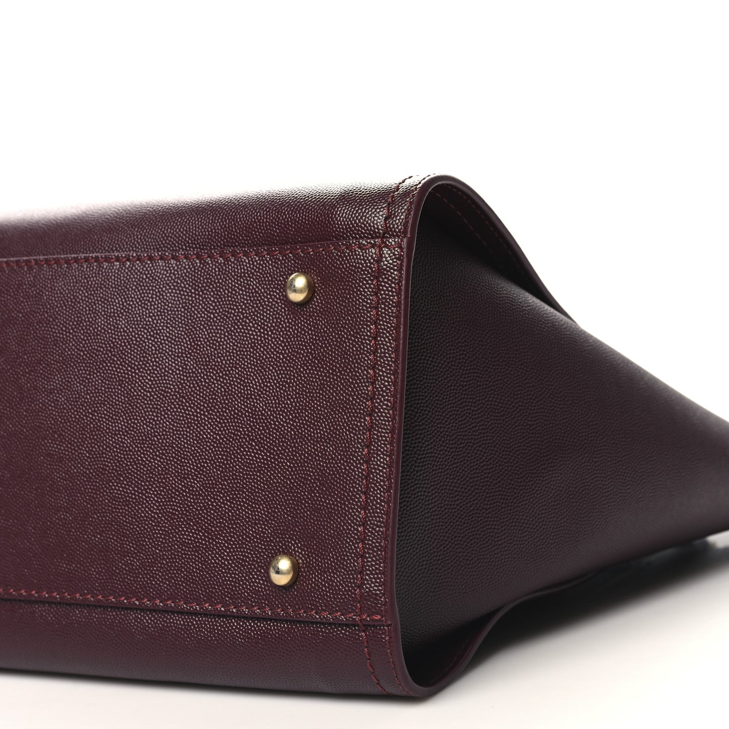 Caviar Small Studded Deauville Tote Burgundy