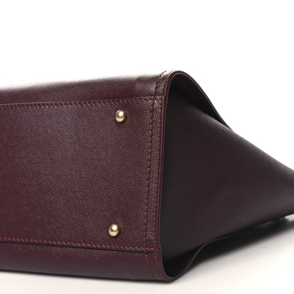 Chanel Caviar Small Studded Deauville Tote Burgundy 10 of 10