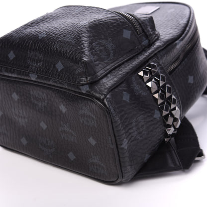 MCM Visetos Side Stud Mini Stark Backpack Black 8 of 8