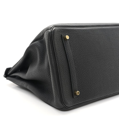 Hermes Taurillon Clemence Birkin 35 Black 9 of 11