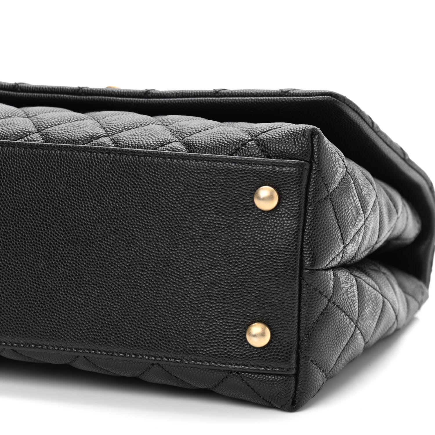 Chanel Caviar Quilted Small Coco Handle Flap Black 10 of 11