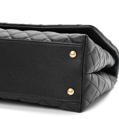 Chanel Caviar Quilted Small Coco Handle Flap Black 10 of 11