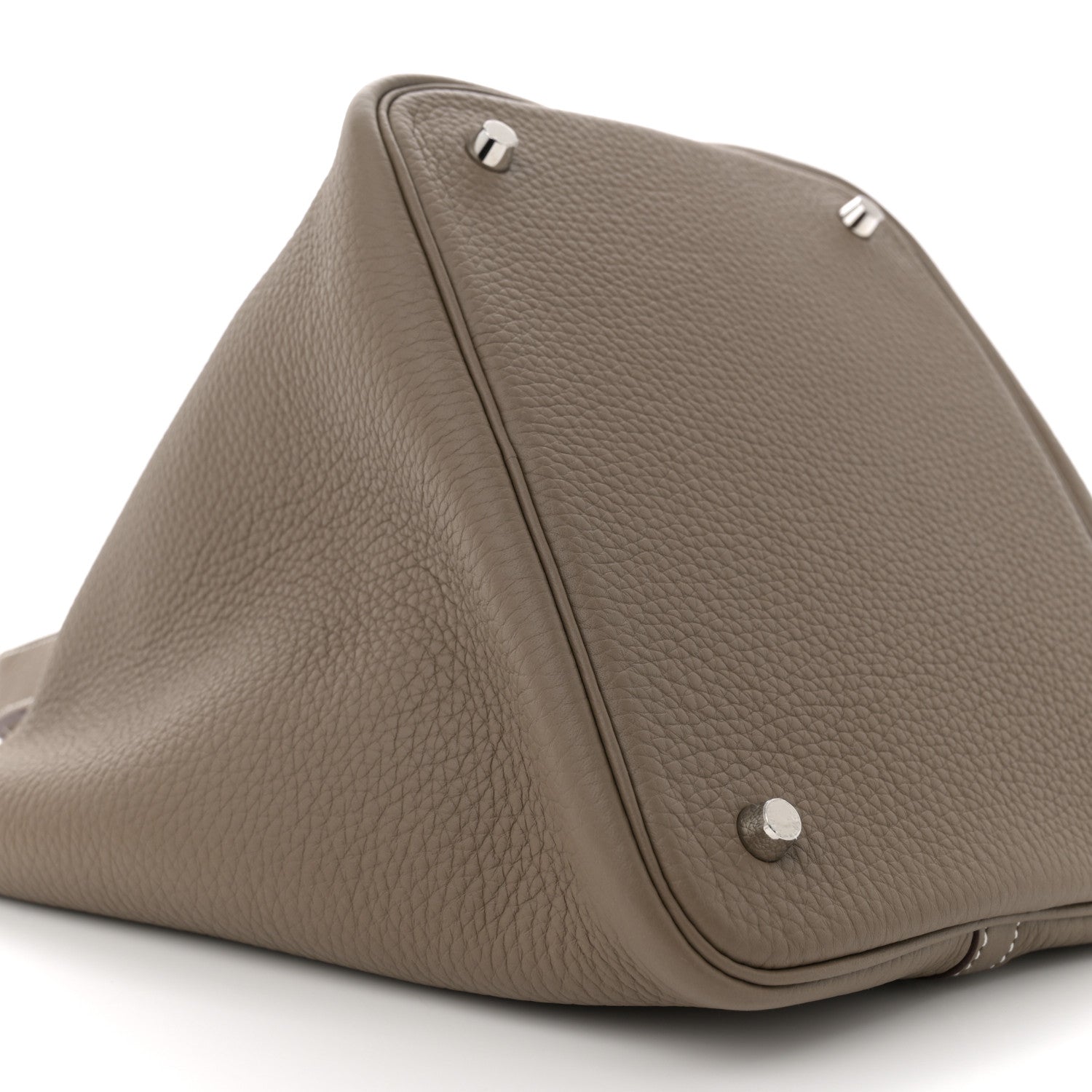 Hermes Taurillon Clemence Picotin Lock 22 MM Etoupe 9 of 10