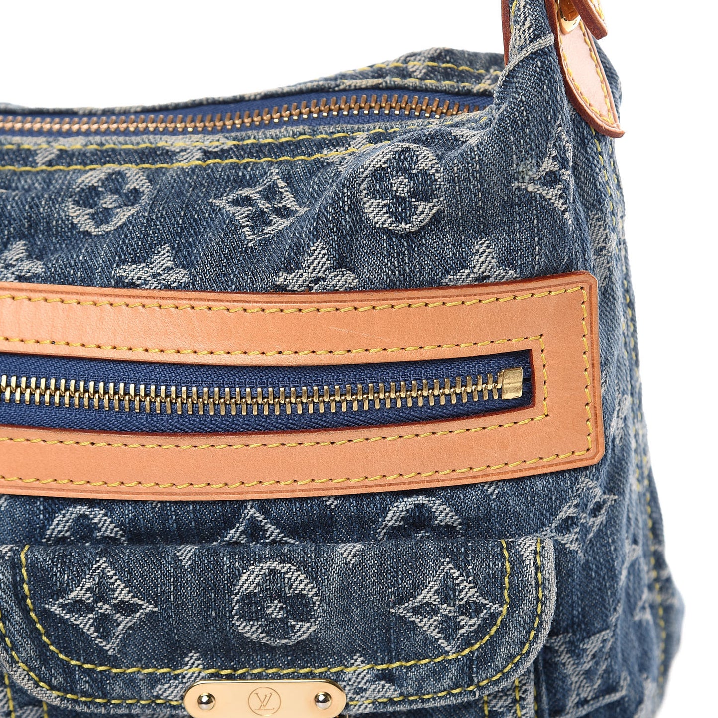 Monogram Denim Baggy PM Blue