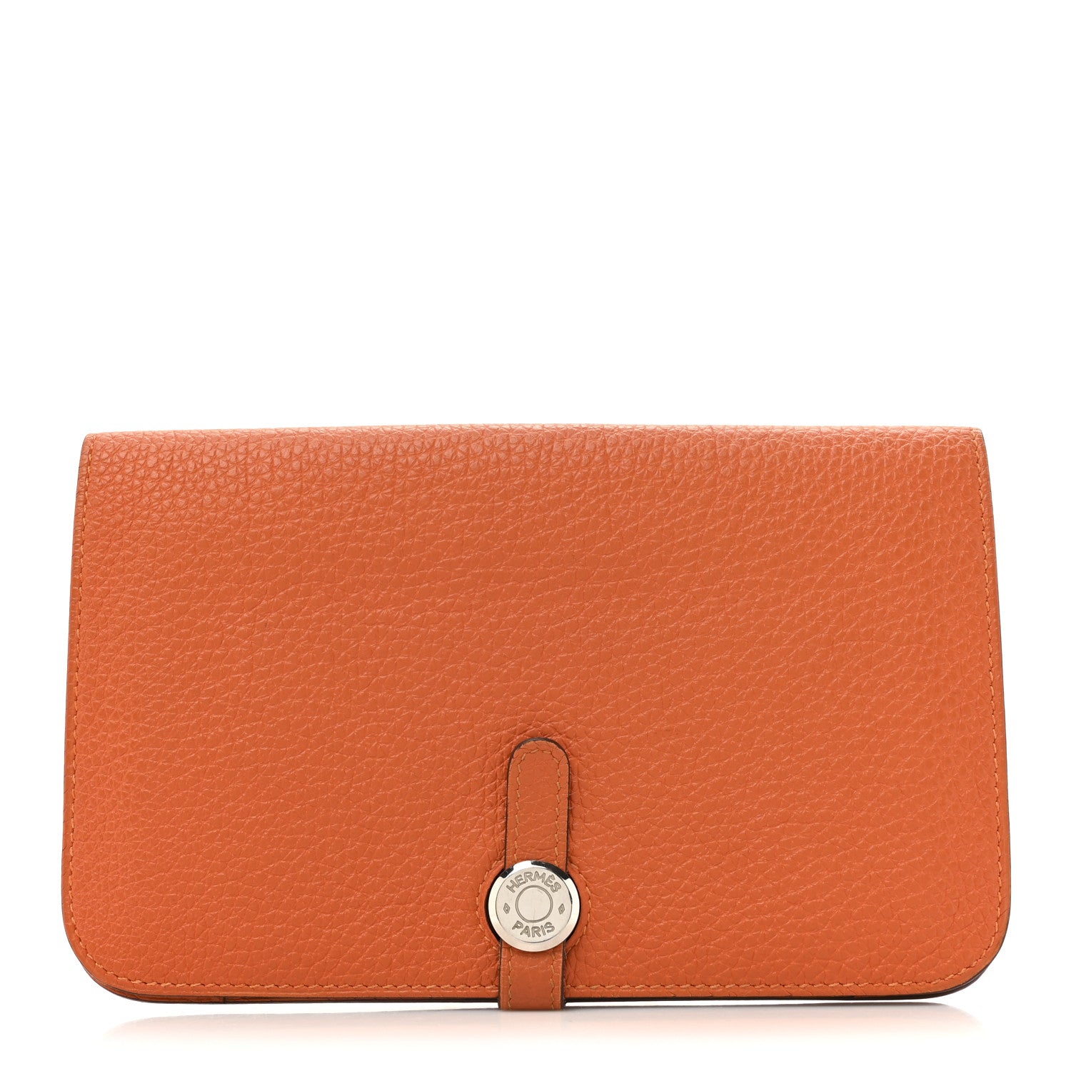 Hermes Togo Dogon Duo Wallet Orange 1 of 12