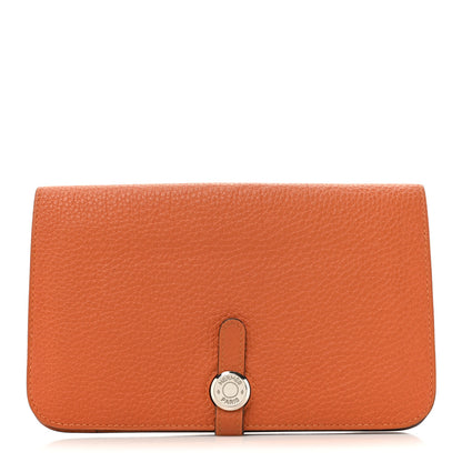 Hermes Togo Dogon Duo Wallet Orange 1 of 12