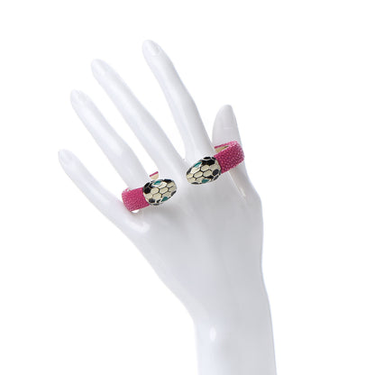Bulgari Galuchat Serpenti Forever Bracelet Pink 2 of 5
