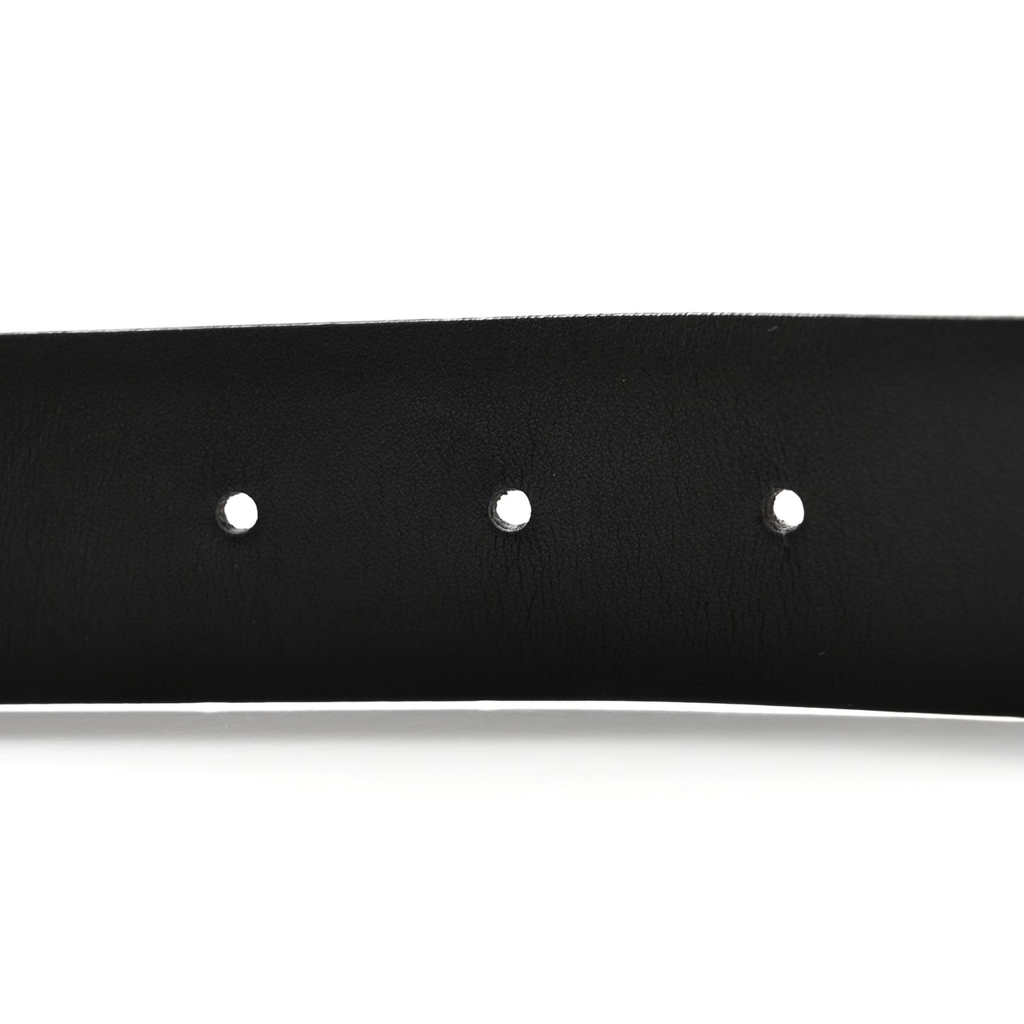 Calfskin Crystal Pearl CC Belt 85 34 Black Silver