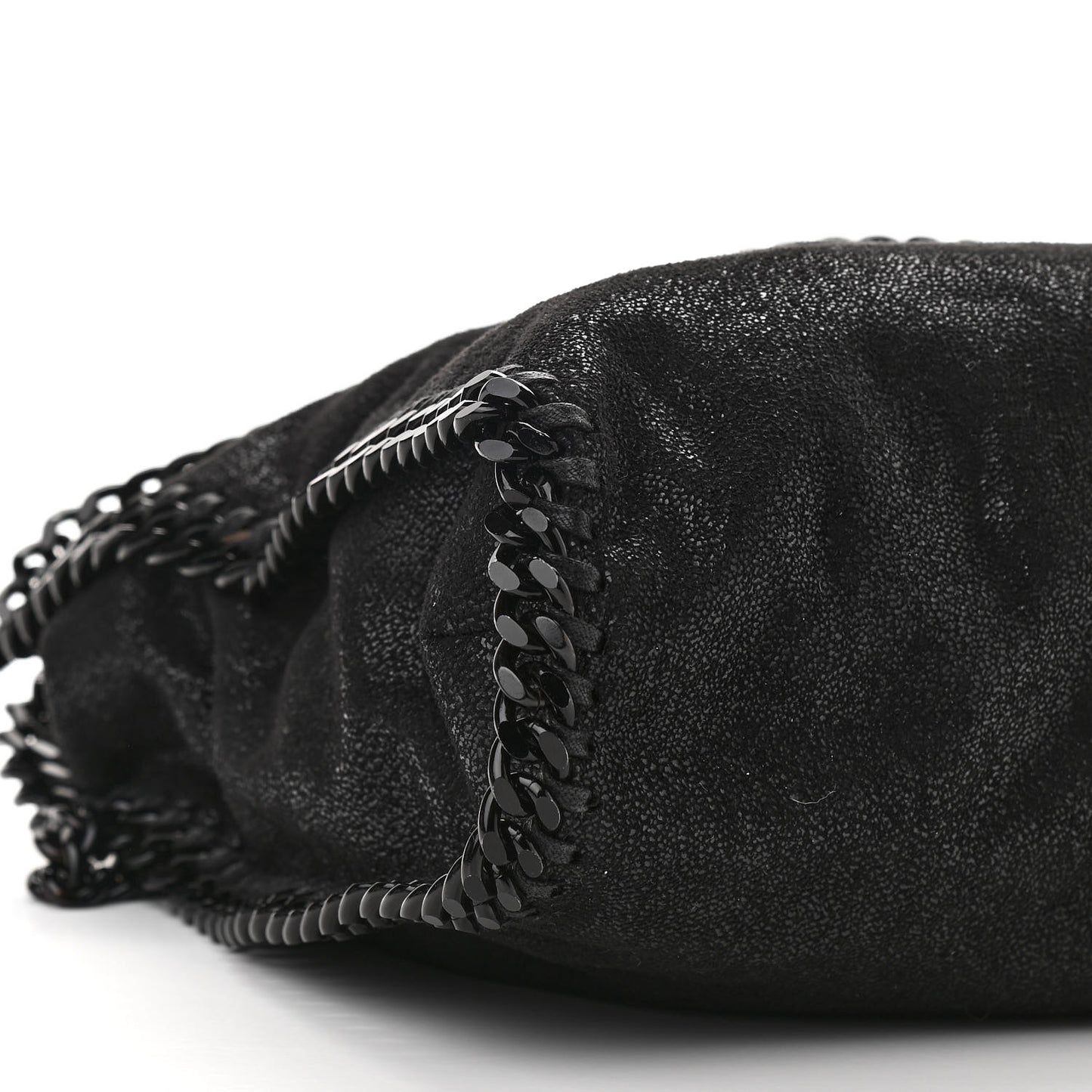 Shaggy Deer Falabella Fold Over Tote Black