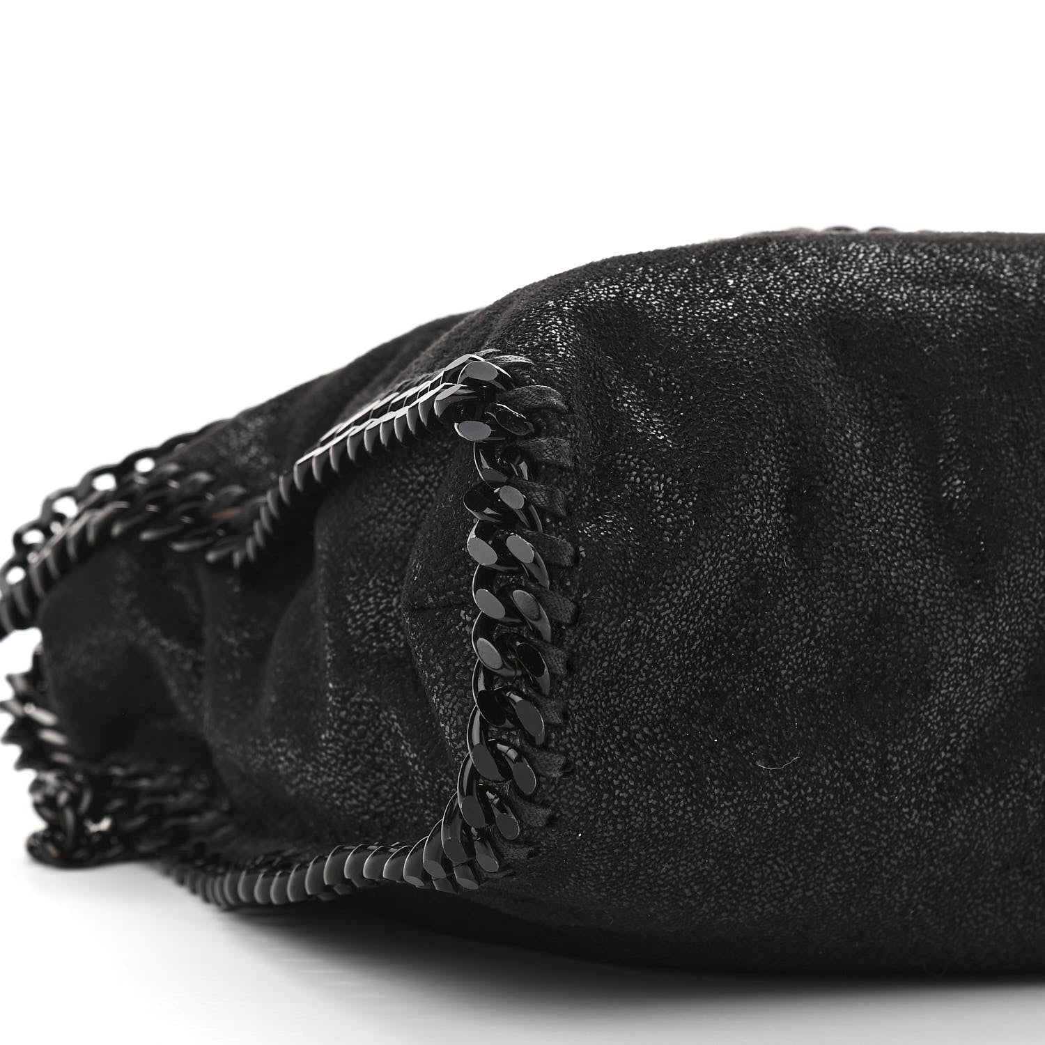 Stella McCartney Shaggy Deer Falabella Fold Over Tote Black 8 of 9