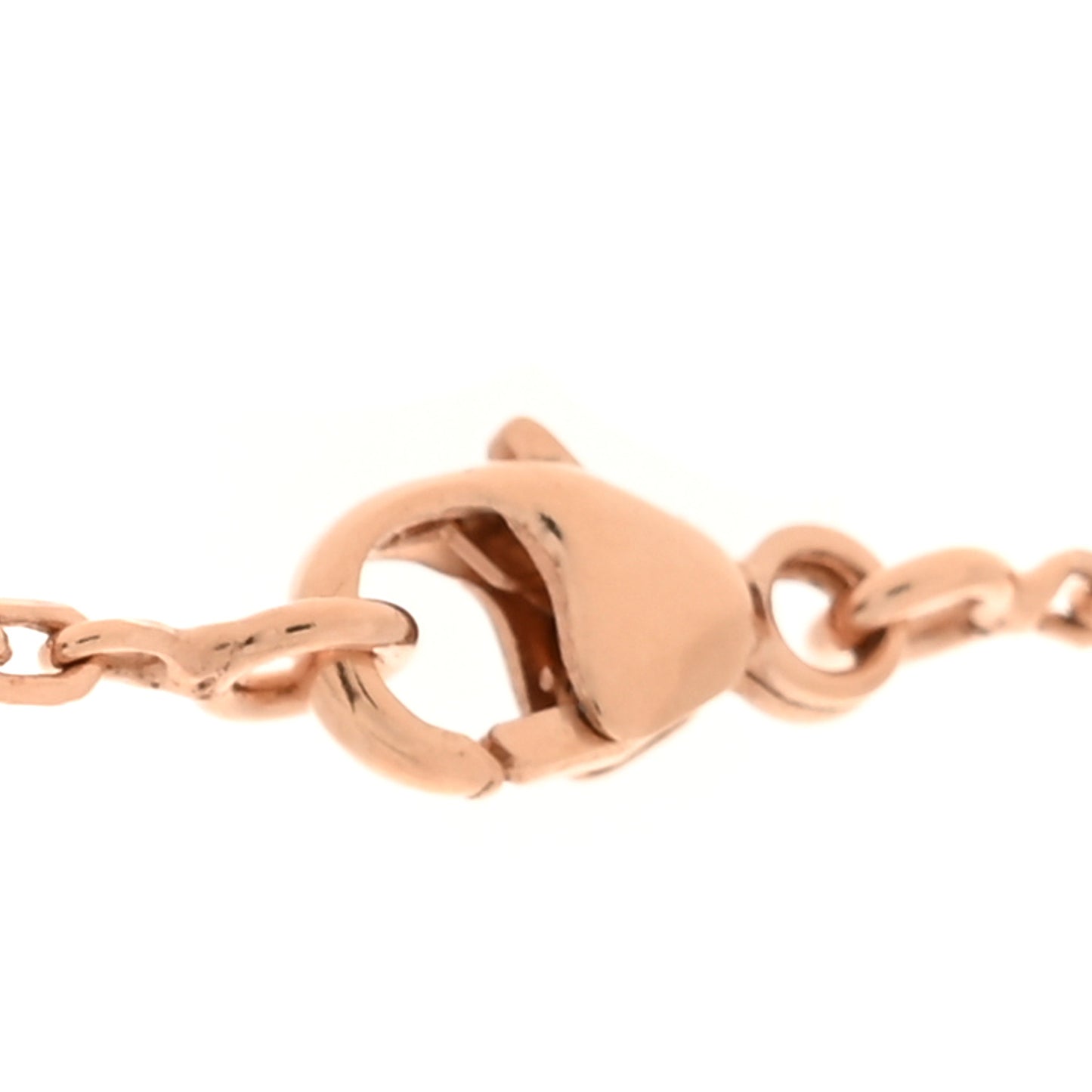 Rose Gold Plated Lacquered Eileen Pendant Necklace Craie
