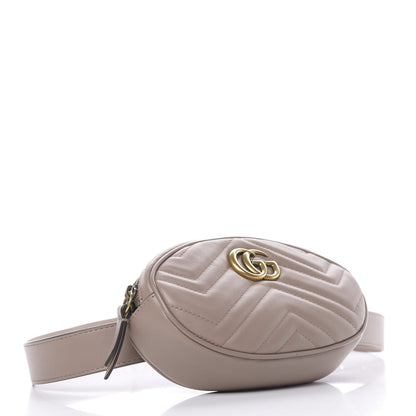 Gucci Calfskin Matelasse GG Marmont Belt Bag 95 38 Porcelain Rose 4 of 11