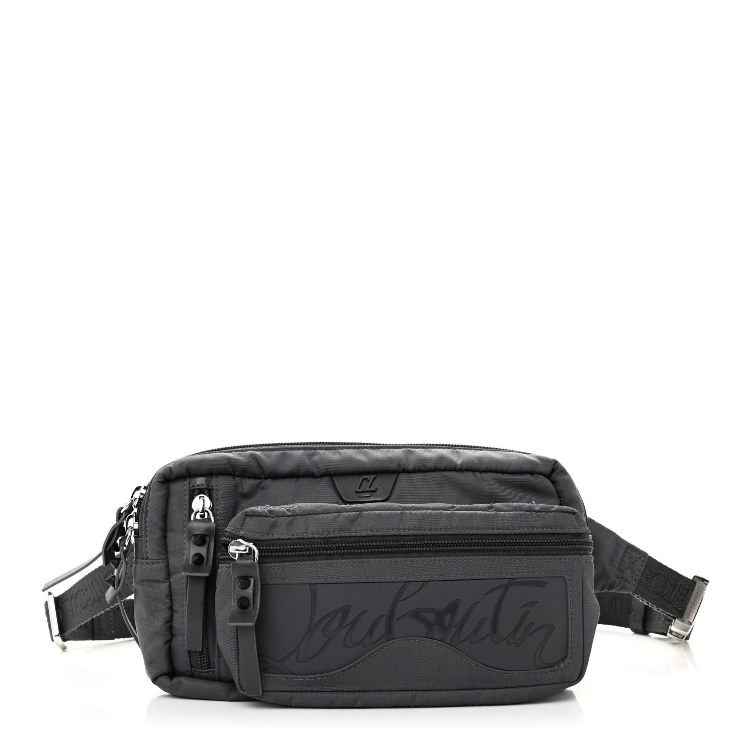 Christian Louboutin Nylon Loubideal Sneaker Sole Belt Bag Grey 1 of 10