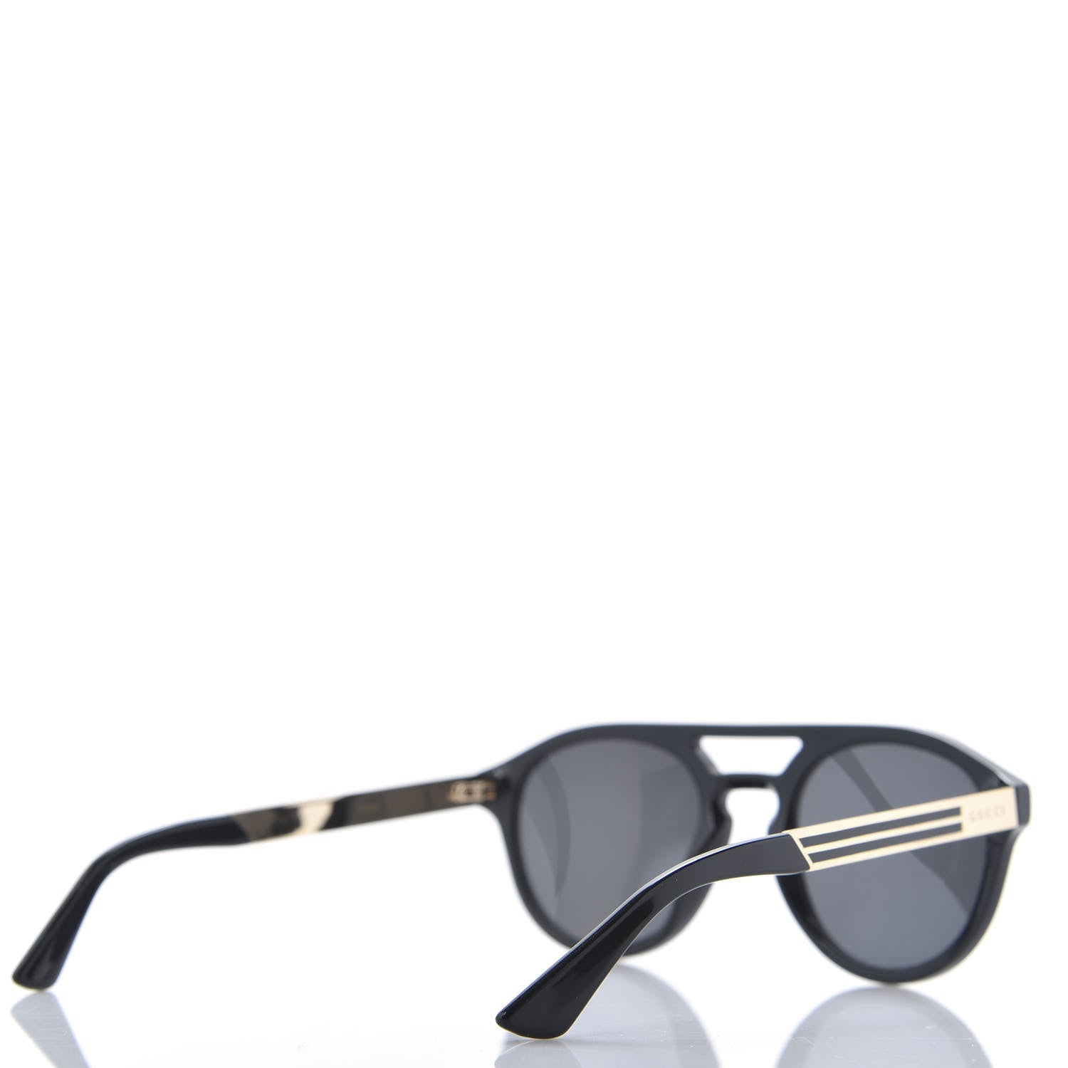 Gucci Acetate Mens Sunglasses GG0689S Black Gold 4 of 6