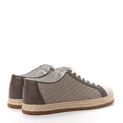 Bottega Veneta Nappa Intrecciato Espadrille Lace up Sneakers 35 Brown 4 of 11